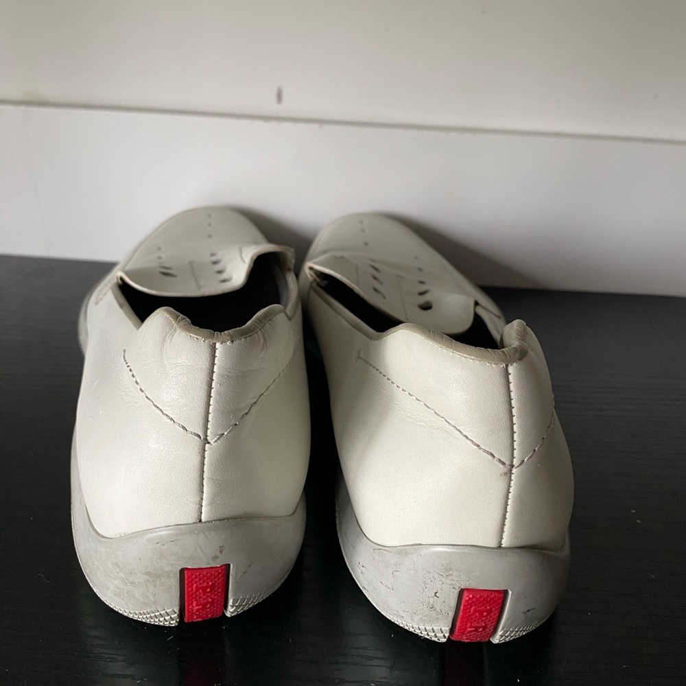 Prada Off White Loafers - Picture 4 of 6